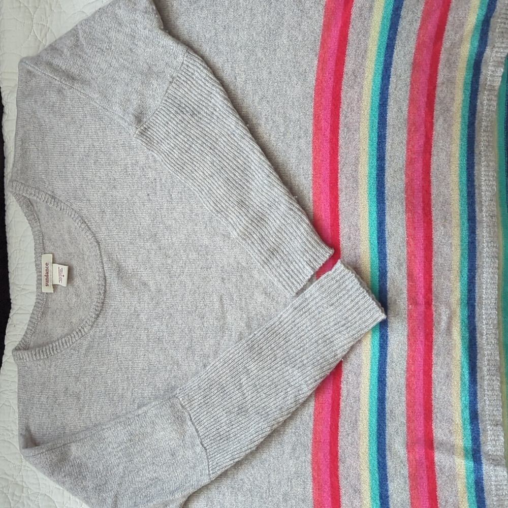 Sundance oversized cashmere sweater high low hem small